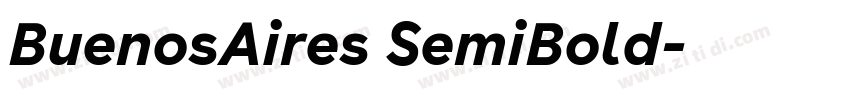 BuenosAires SemiBold字体转换 BuenosAires SemiBold字体转换